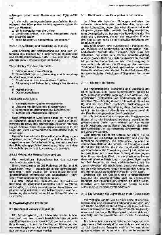 Vorschauseite 5: Medizinische und psychologische Aspekte zum Krankheitsbild der Hämophilie