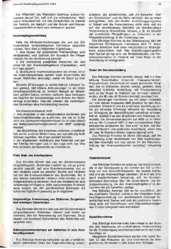 Vorschauseite 2: Ständiges Komitee der Krankenschwestern in Verbindung mit der EG