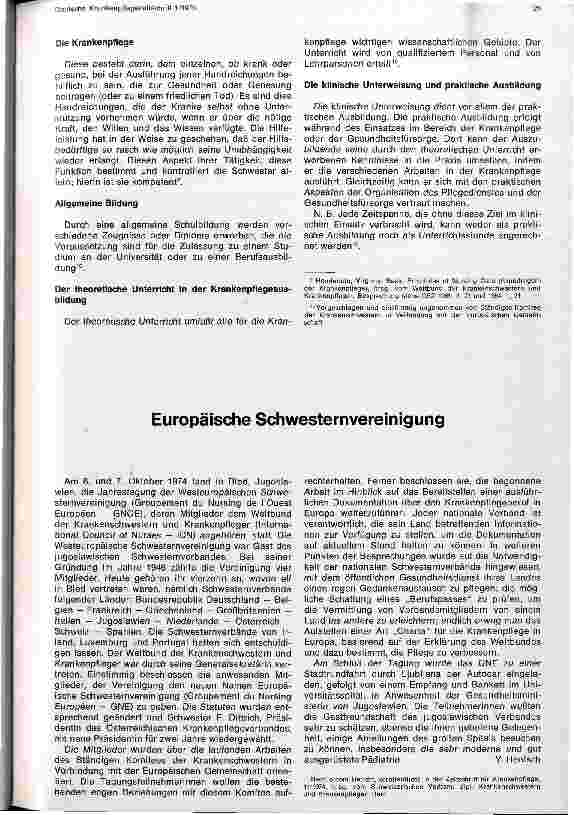 Vorschauseite 4: Ständiges Komitee der Krankenschwestern in Verbindung mit der EG