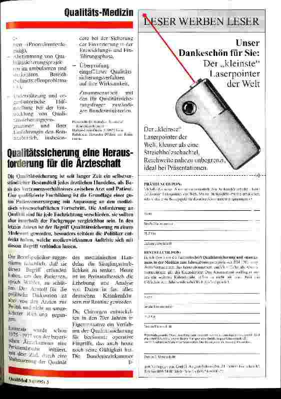 Vorschauseite 1: Qualitätssicherung, eine Herausforderung für die Ärzteschaft