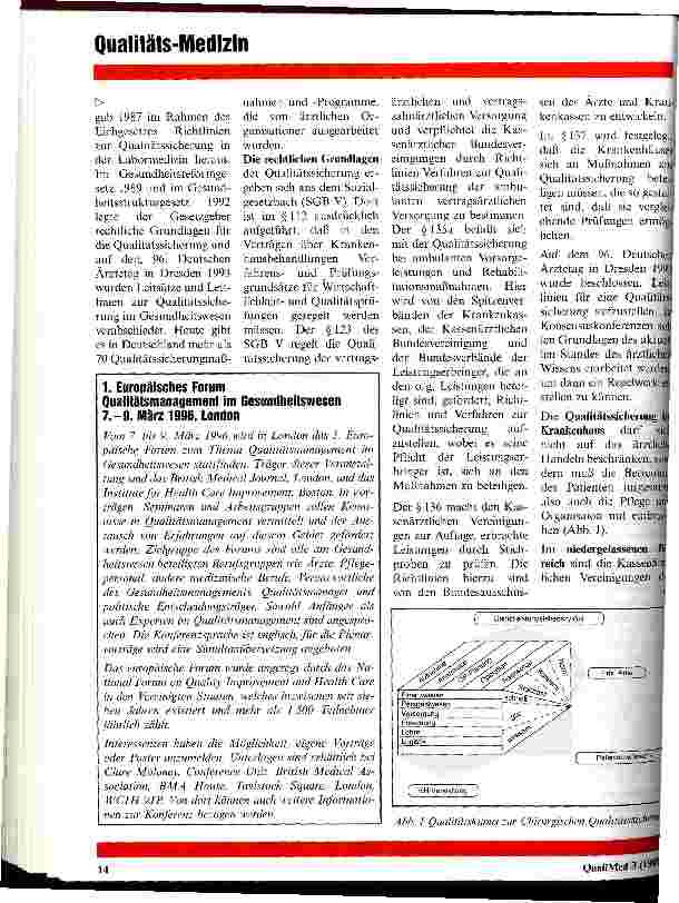 Vorschauseite 2: Qualitätssicherung, eine Herausforderung für die Ärzteschaft