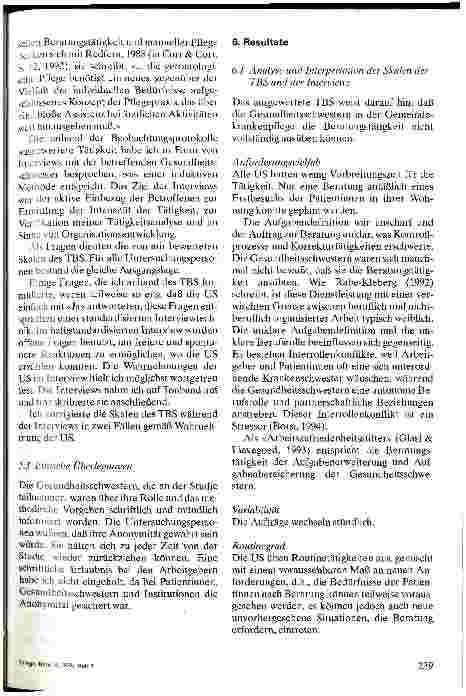Vorschauseite 4: Arbeitspsychologische Bewertung der Beratungstätigkeit in der Gemeindepflege Eine Pilotstudie