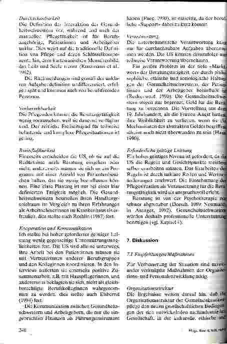 Vorschauseite 5: Arbeitspsychologische Bewertung der Beratungstätigkeit in der Gemeindepflege Eine Pilotstudie