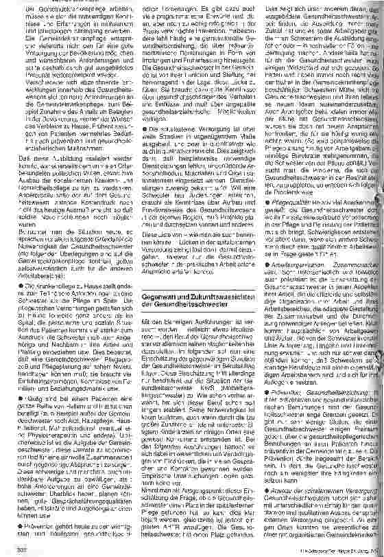 Vorschauseite 3: Der Beruf der Gesundheitsschwester in der deutschsprachigen Schweiz