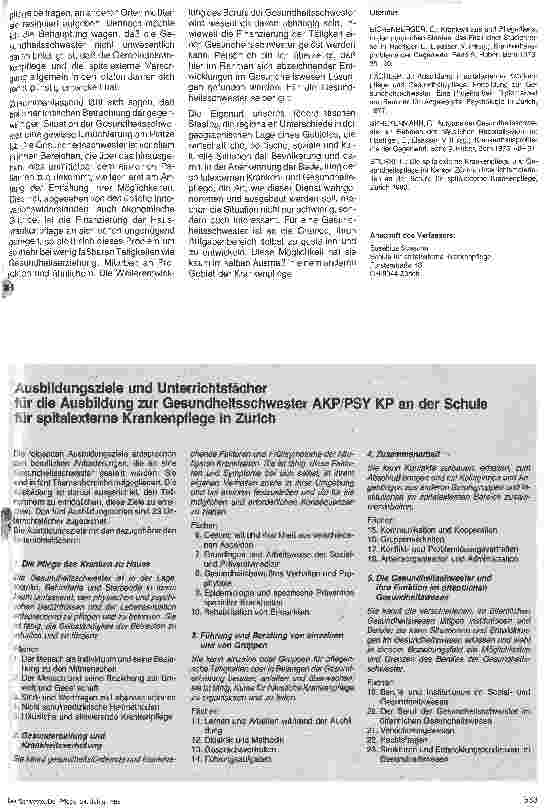 Vorschauseite 4: Der Beruf der Gesundheitsschwester in der deutschsprachigen Schweiz