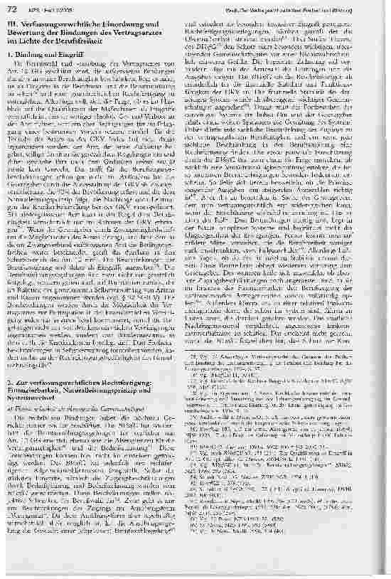 Vorschauseite 6: Der Vertragsarzt zwischen Freiheit und Bindung