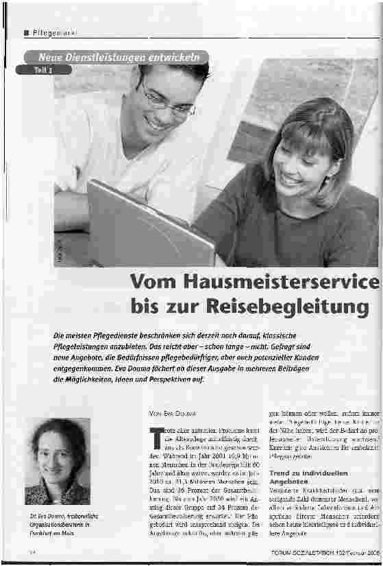 Vorschauseite 1: Vom Hausmeisterservice bis zur Reisebegleitung