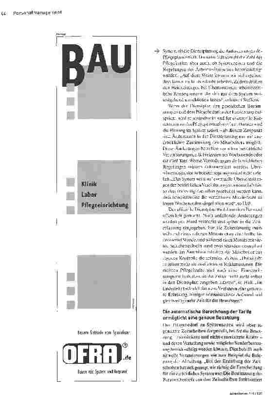 Vorschauseite 2: Elektronische PflegedienstplanungZeit fürs Wesentliche