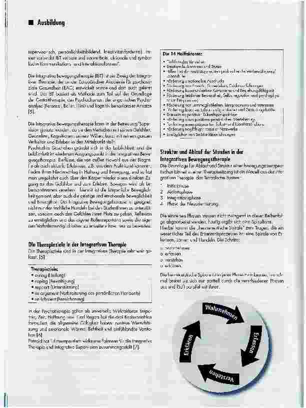 Vorschauseite 2: Integrative Bewegungstherapie als eine Form der Supervision