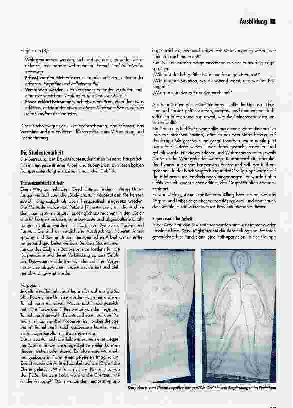 Vorschauseite 3: Integrative Bewegungstherapie als eine Form der Supervision
