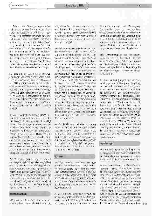 Vorschauseite 2: Rahmenbedingungen der verbandspolitischen Arbeit im Heilmittelbereich