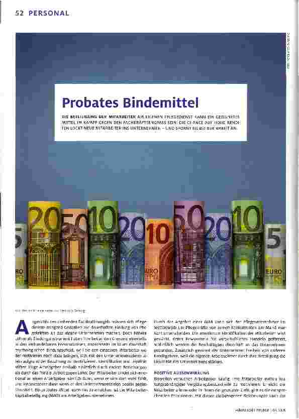 Vorschauseite 1: Probates Bindemittel