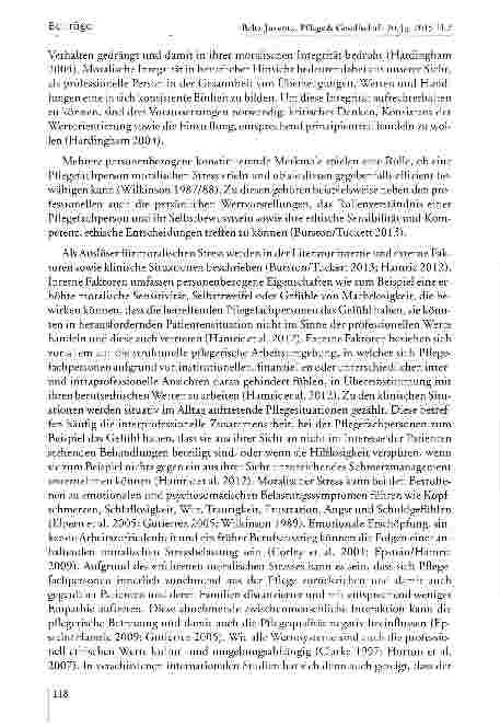 Vorschauseite 4: Wie erleben Pflegefachpersonen moralischen Stress in einem Schweizer Universitätsspital?
