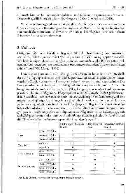 Vorschauseite 5: Wie erleben Pflegefachpersonen moralischen Stress in einem Schweizer Universitätsspital?