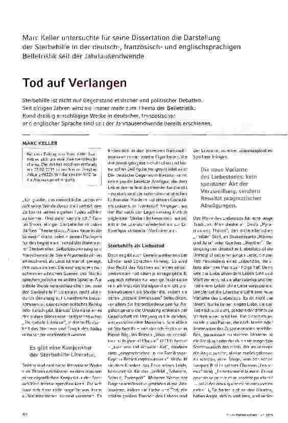 Vorschauseite 1: Tod auf Verlangen
