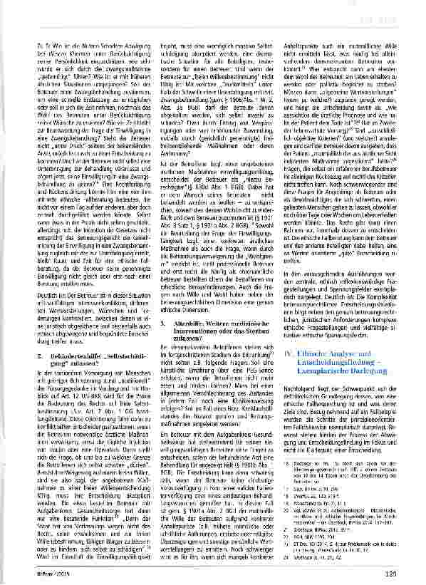 Vorschauseite 3: Ethische Fallbesprechungen - Relevanz für rechtliche Betreuer und betreuungsrechtliche Entscheidungen