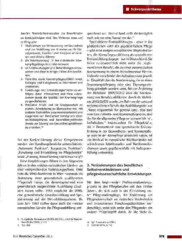 Vorschauseite 4: Für die allgemeine Pflege verantwortlich sein