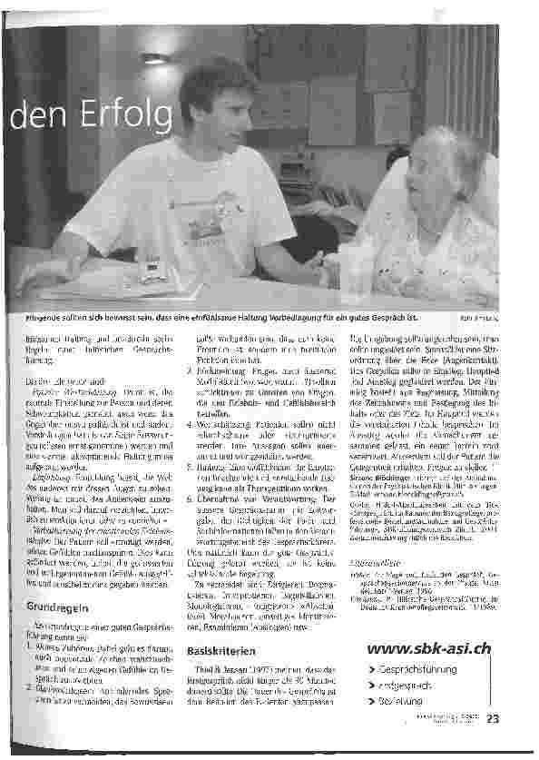 Vorschauseite 2: Die Haltung entscheidet über den Erfolg
