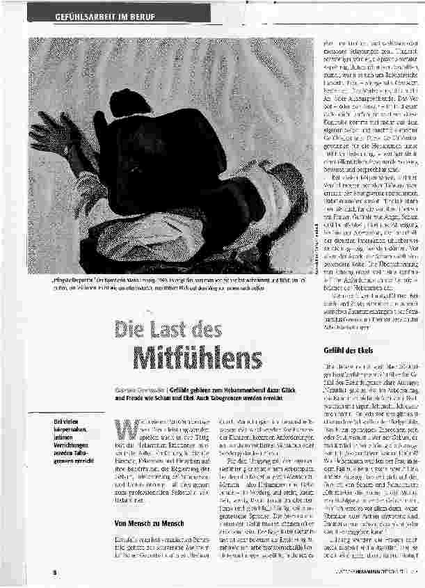 Vorschauseite 1: Die Last des MITFÜHLENS