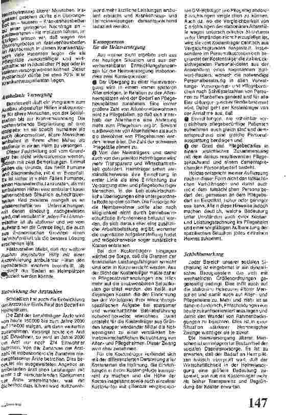 Vorschauseite 3: Betriebswirtschaftliche Rahmenbedingungen / Entwicklungstendenzen u. Betriebliche Rahmenbedingungen der Altenu. Pflegeheime