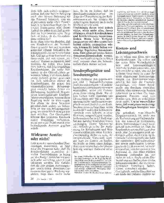 Vorschauseite 3: Zur Novellierung der BPflV Ein Schritt in die richtige Richtung?