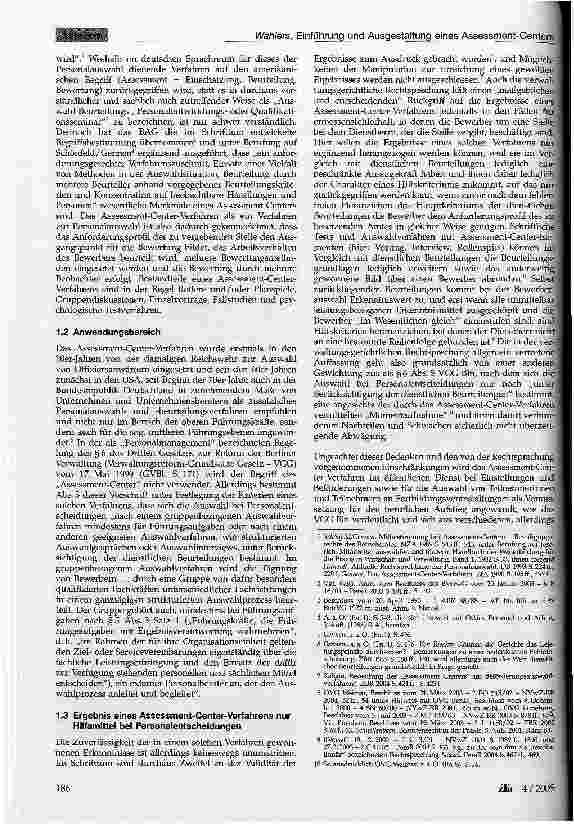 Vorschauseite 2: Einführung und Ausgestaltung eines Assessment-Centers als mitbestimmungs-(mitwirkungs-)pflichtige Maßnahme