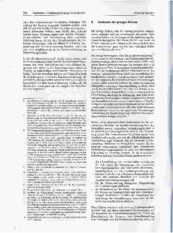Vorschauseite 2: Krankenversicherung in FrankreichReform und Kontinuität