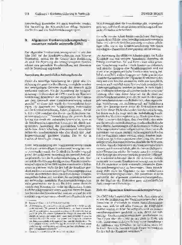 Vorschauseite 4: Krankenversicherung in FrankreichReform und Kontinuität