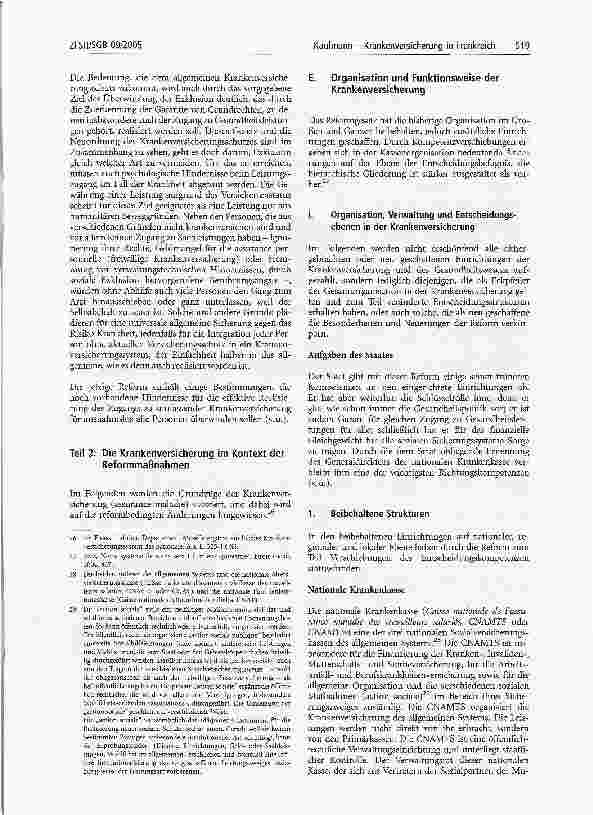 Vorschauseite 5: Krankenversicherung in FrankreichReform und Kontinuität