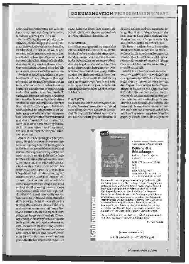 Vorschauseite 5: Geschichten der Pflege