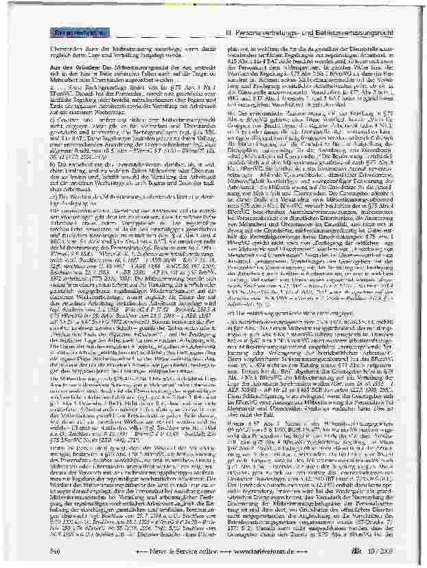 Vorschauseite 2: III. Personalvertretungsund BetriebsverfassungsrechtMitbestimmung bei Überstunden