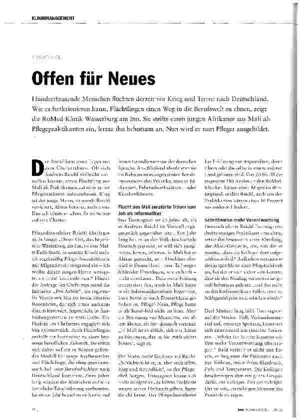 Vorschauseite 1: Offen für Neues