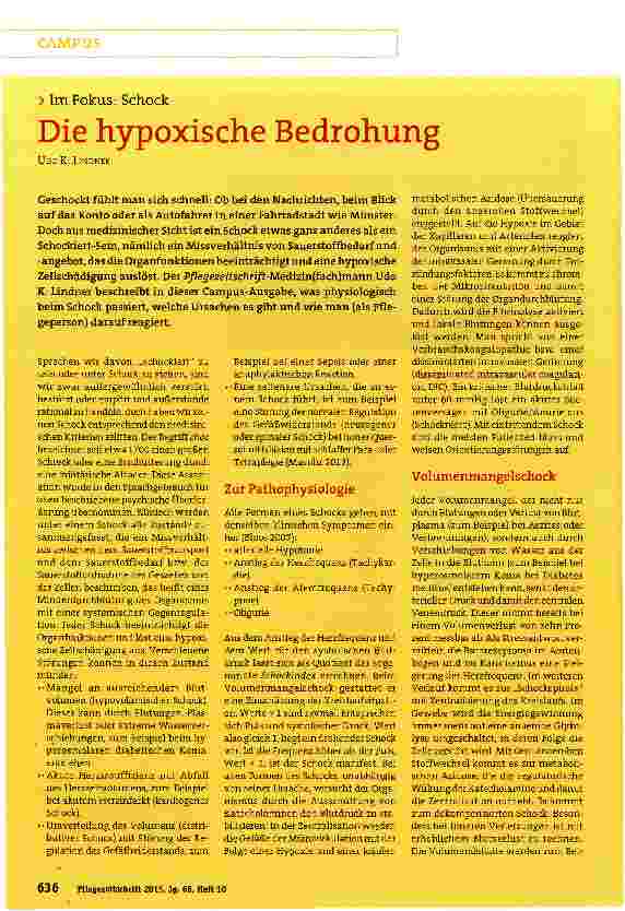 Vorschauseite 1: Die hypoxische Bedrohung