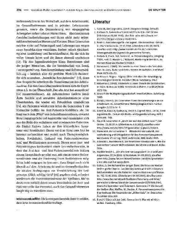 Vorschauseite 2: Generation Y: Auf dem Weg zu einem neuen Arztund Patientenverständnis