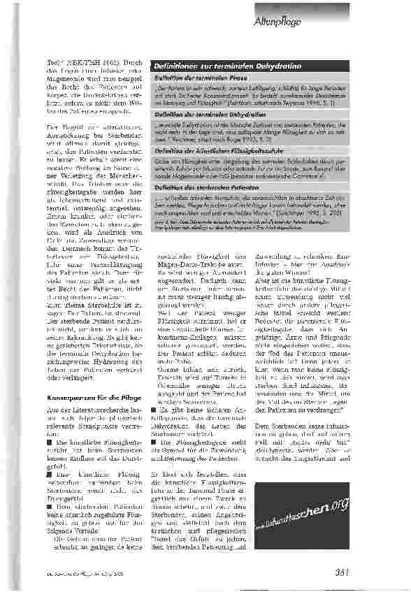 Vorschauseite 2: Die terminole Dehydrotion