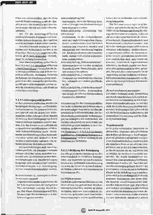 Vorschauseite 5: Leitlinie von DGKH, DGSV und AKI für die Validierung undRoutineüberwachung maschineller ReinigungsundDesinfektionsprozesse für thermostabile Medizinprodukteund zu Grundsätzen der…