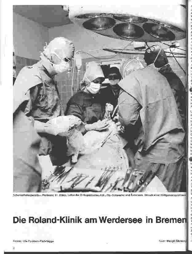 Vorschauseite 1: Die Roland-Klinik am Werdersee in Bremen