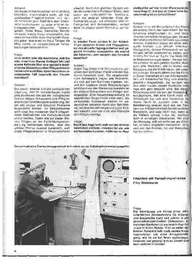 Vorschauseite 5: Die Roland-Klinik am Werdersee in Bremen