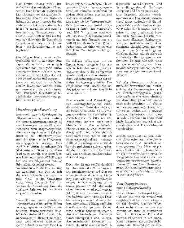 Vorschauseite 1: Wie steht es um die Pflege? Das dip-Pflegethermometer 2004