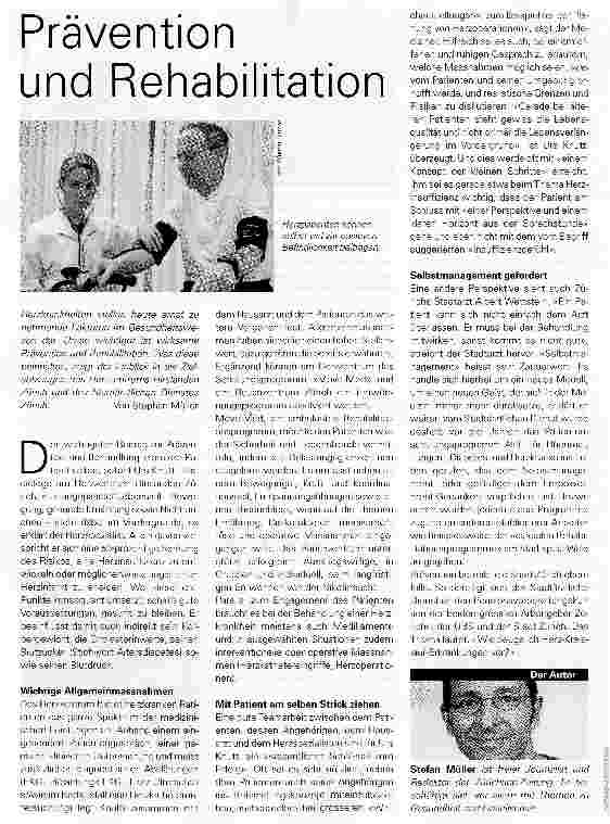 Vorschauseite 1: Prävention und Rehabilitation