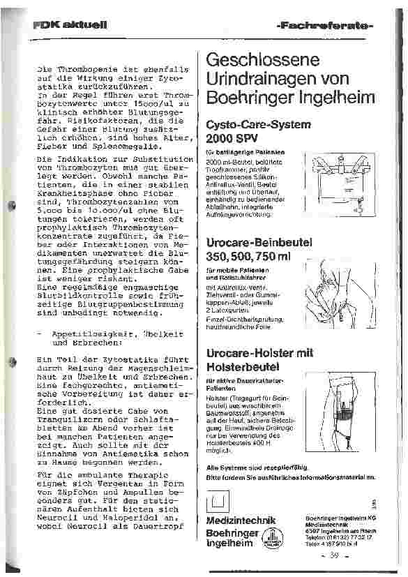Vorschauseite 2: Die spezielle Pflege des zytostatisch behandelten Patienten.
