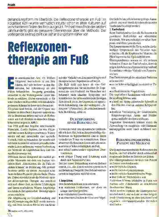 Vorschauseite 1: Reflexzonentherapie am Fuß