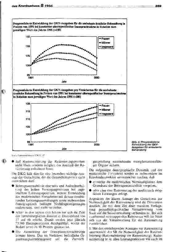 Vorschauseite 5: Sondergutachten 1995 des Sachverständigenrates Wichtige und hilfreiche Grundlage für die weitere Reformdiskussion Gratwanderung zwischen Rationierung und Rationalisierung im Gesun…