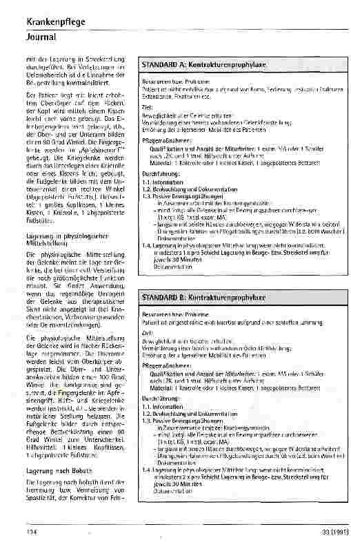 Vorschauseite 2: Kontrakturen-Prophylaxe