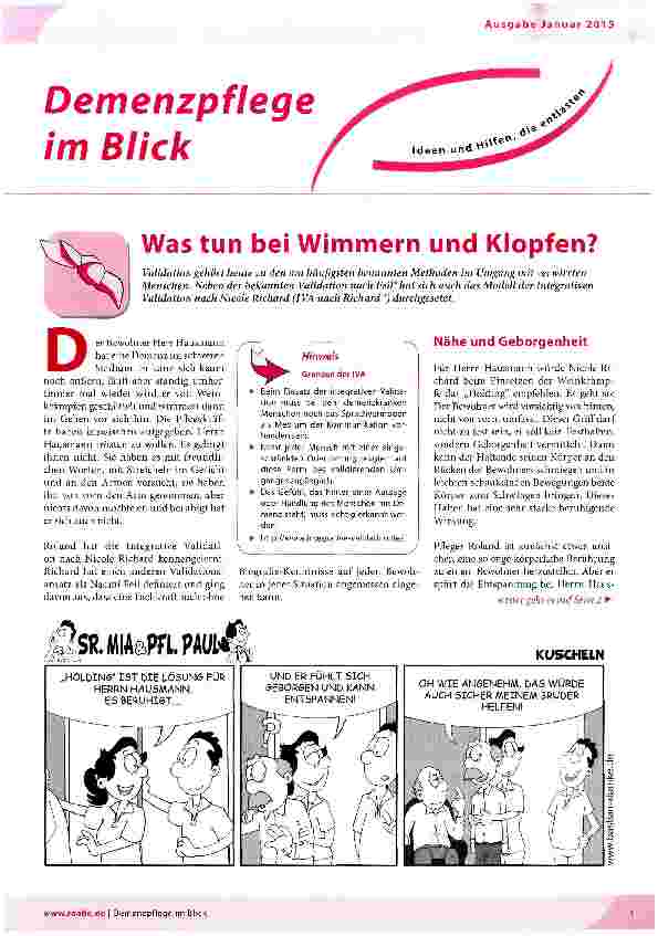 Vorschauseite 1: Was tun bei Wimmern und Klopfen?