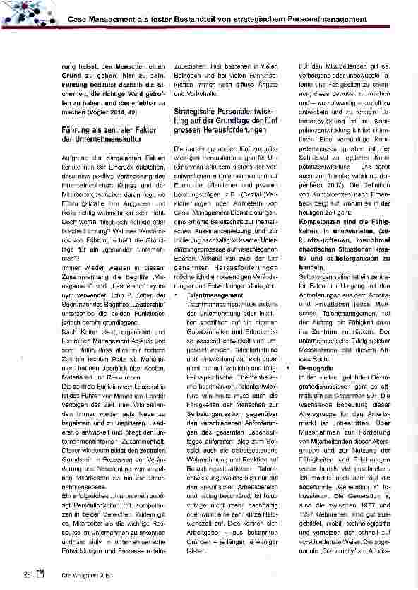 Vorschauseite 3: Gase Management als fester Bestandteil von strategischem Personalmanagement in Unternehmen