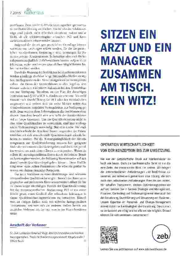 Vorschauseite 2: Der Einstieg in die sektorenüber-greifende Qualitätssicherung