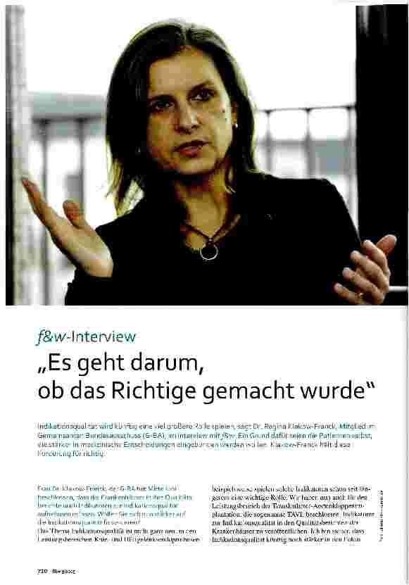 Vorschauseite 1: Es geht darum, ob das Richtige gemacht wurde