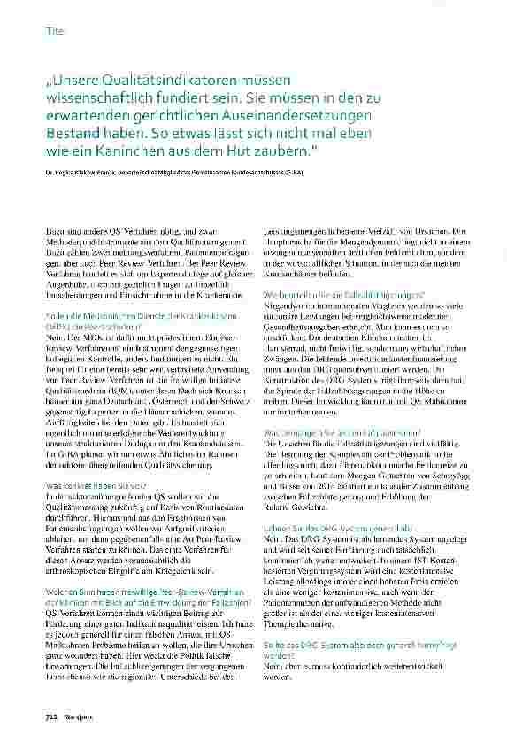 Vorschauseite 3: Es geht darum, ob das Richtige gemacht wurde
