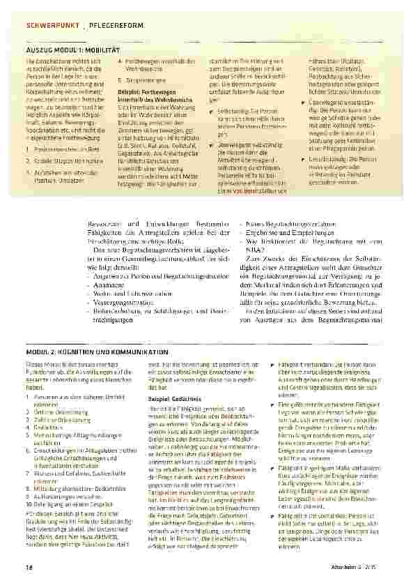Vorschauseite 3: Die neue Grundlage der Pflegeversicherung